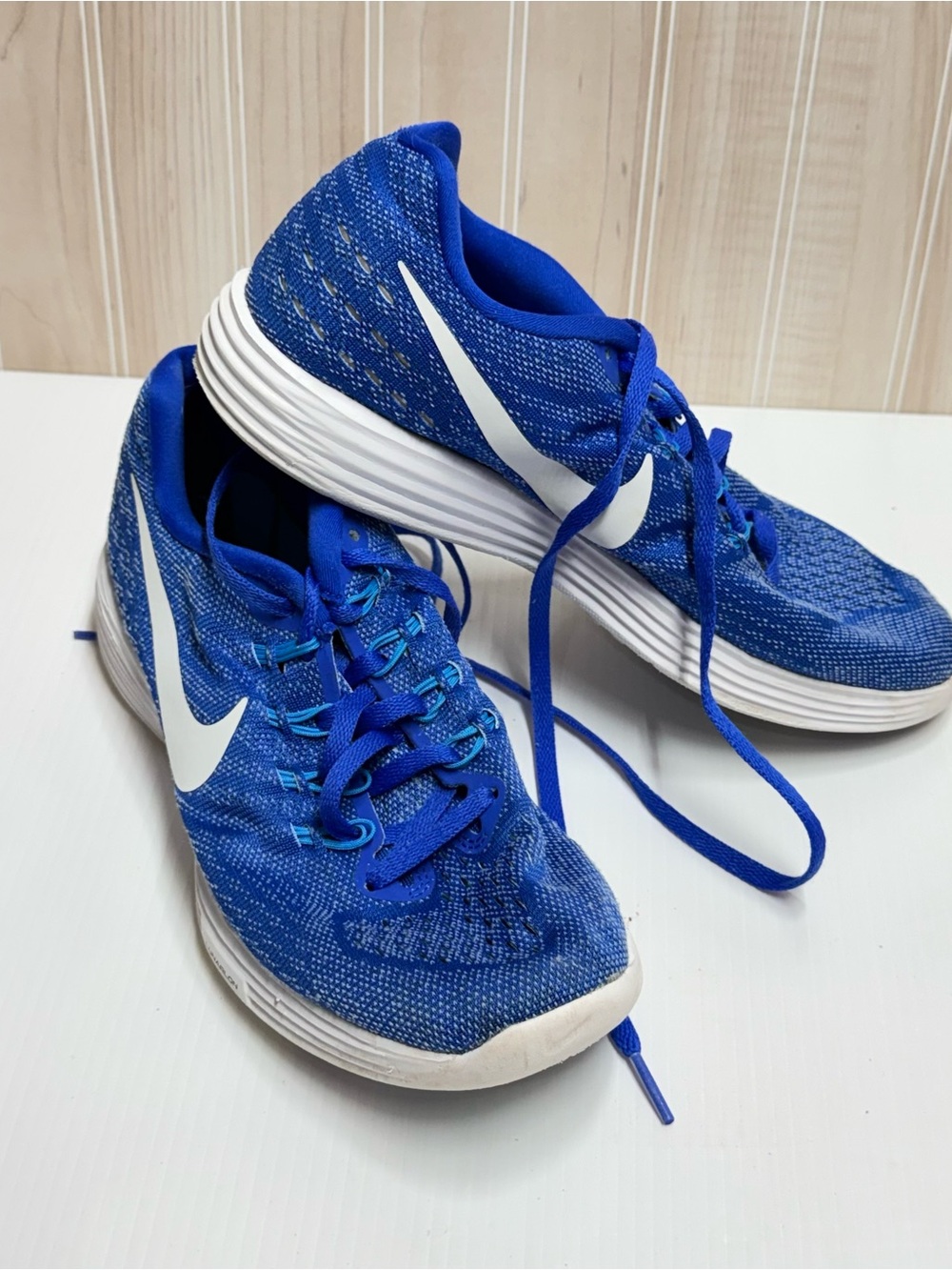 Nike Blue and White Women's Running Sneakers
